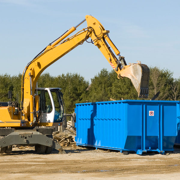 are there any restrictions on where a residential dumpster can be placed in Abie NE